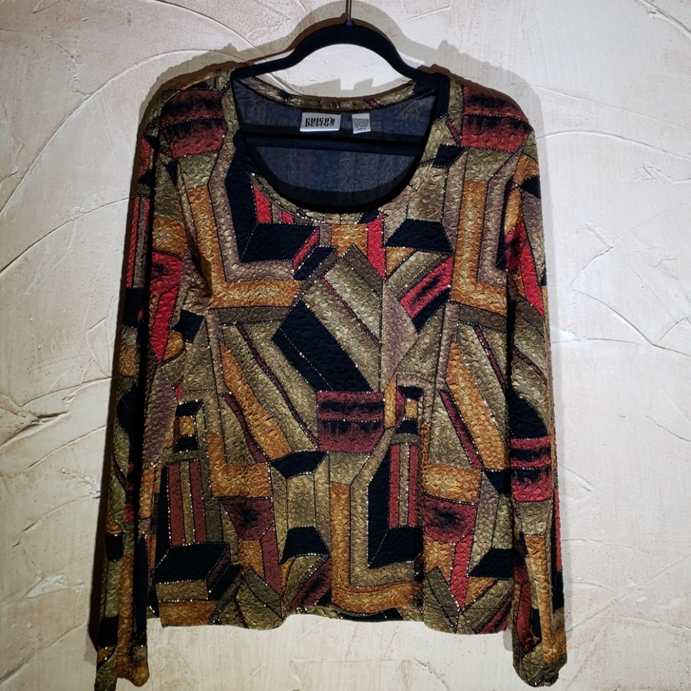 Chico's Design Blouse Top Large